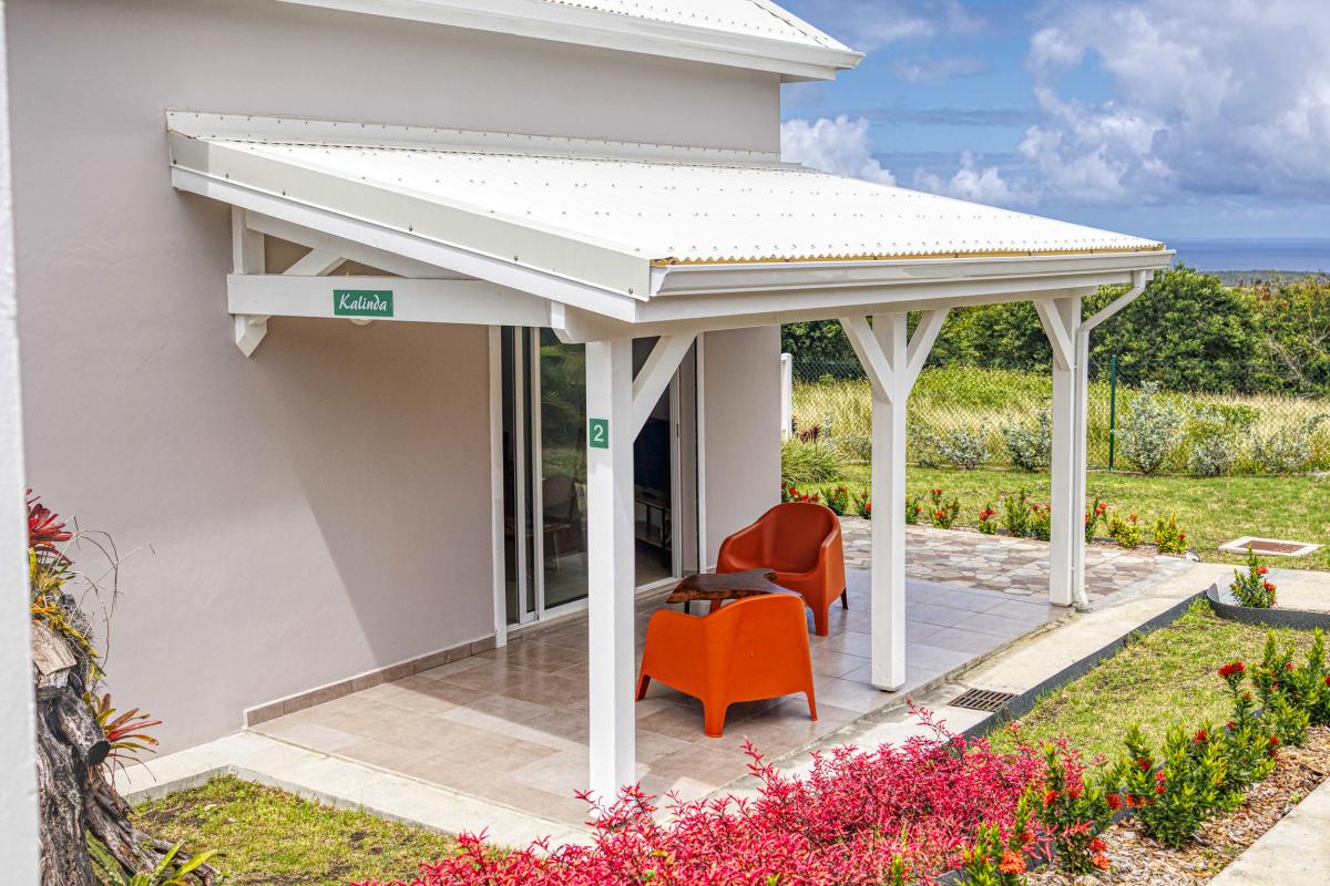 2.Location villa piscine Marie Galante Guadeloupe_Terrasse